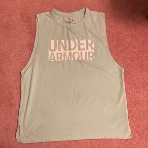Under Armour Athletic Tank Tops (mint green and white)